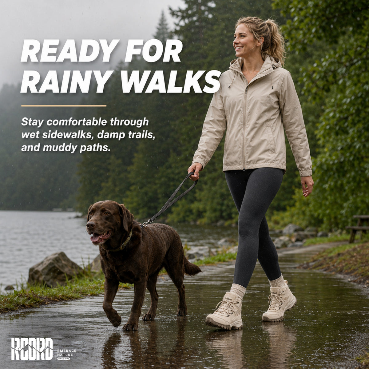 Women's hiking boots for camping, short hikes and nature walks [color:Sand]
