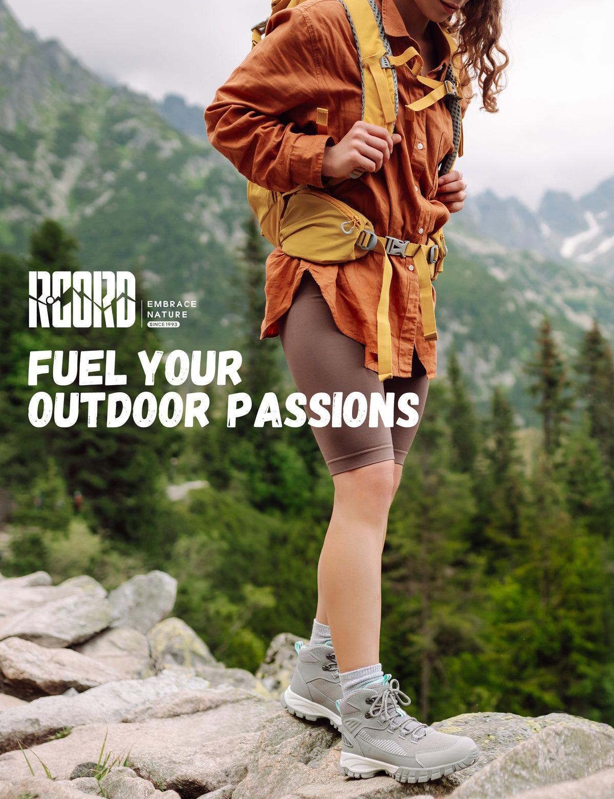 Women's hiking boots for weekend hikes, camping and nature walks [color:LightGrey]
