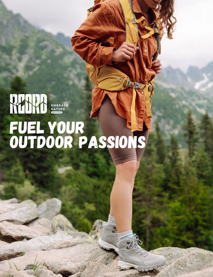 Women's hiking boots for weekend hikes, camping and nature walks [color:LightGrey]
