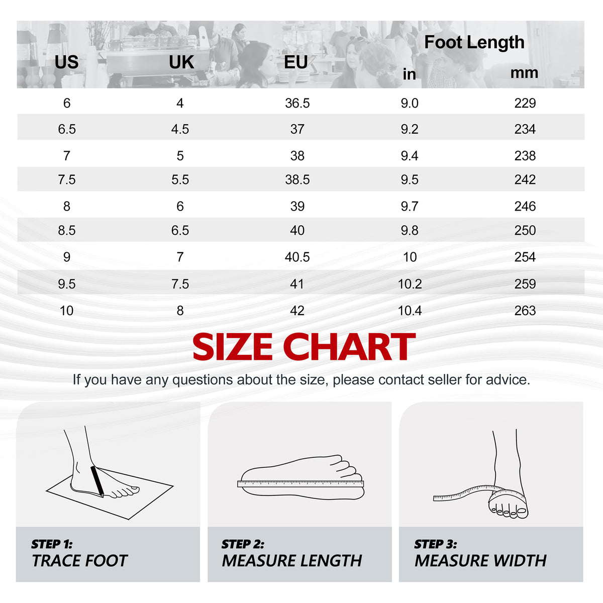 Women's work shoes size guide for a secure fit through long shifts [color:Black]
