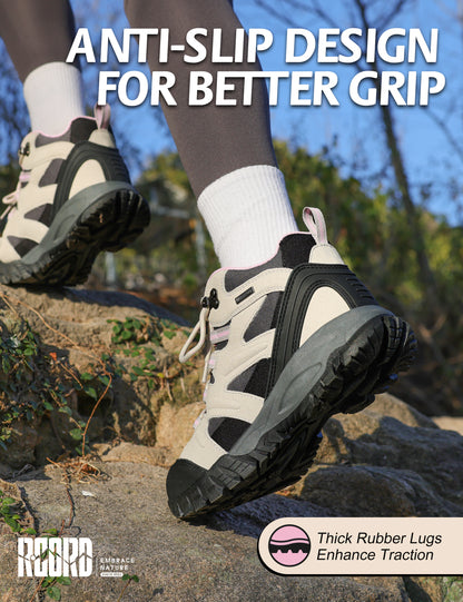 R CORD Womens Hiking Boots Waterproof