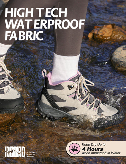 R CORD Womens Hiking Boots Waterproof